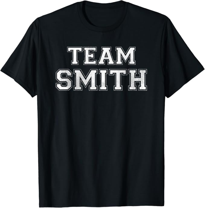 Funny Family Sports Team Smith Last Name Smith TShirt